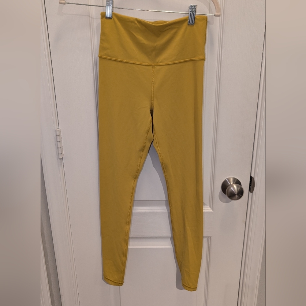 Athleta Elation‎ Ultra High Rise Mustard Yellow Leggings Size XS